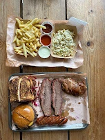 Brisket Spring Lamb TX Smash Ribwich Coleslaw House BBQ Sauce