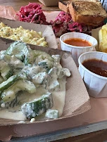 Cucumber Salad Coleslaw Chips